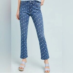 Anthropologie Pilcro floral embroidered jeans size 26 petite